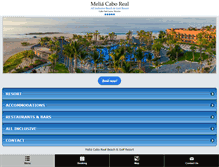 Tablet Screenshot of meliacaborealresort.com